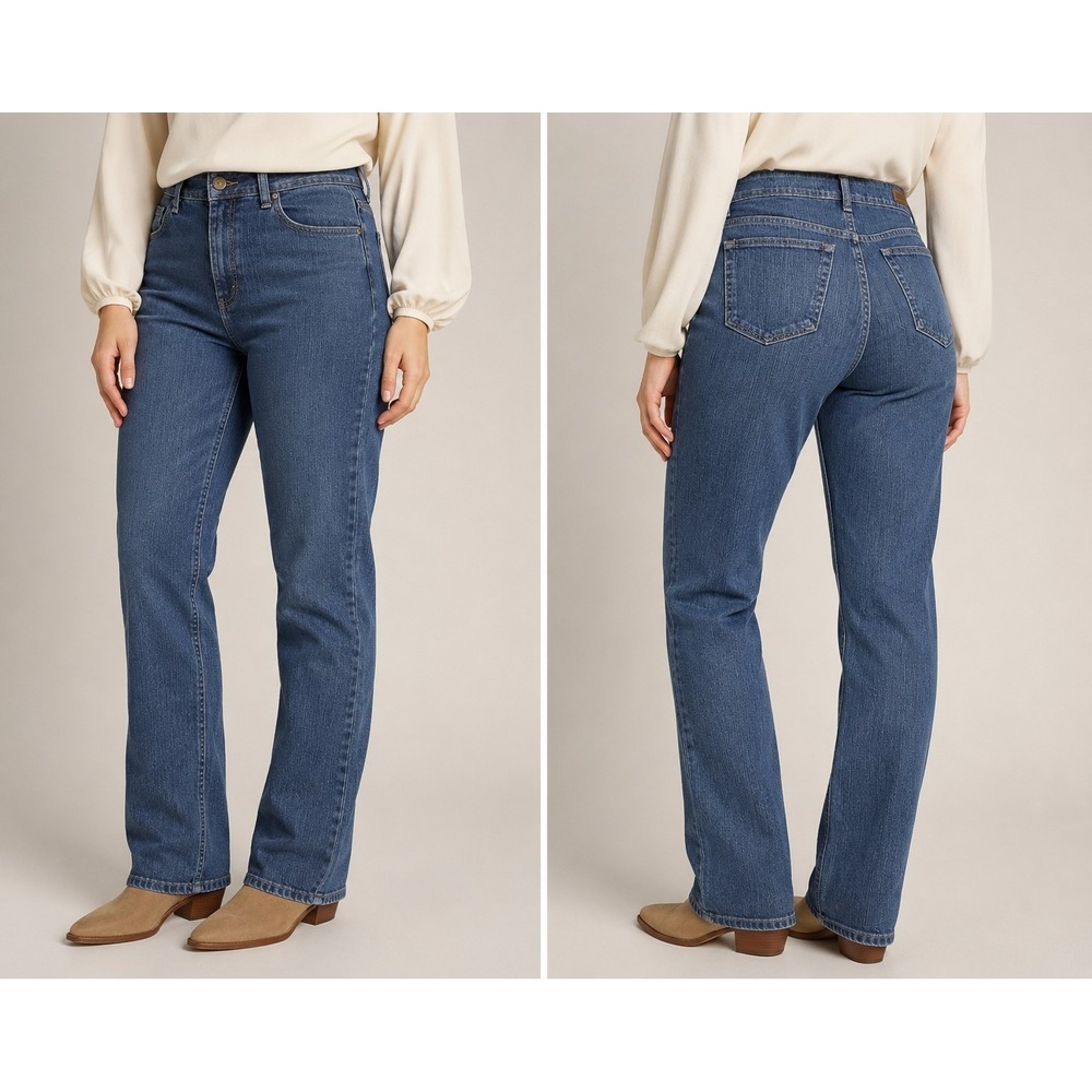 Riders by Lee Women's Jeans Size 18W Medium Bootcut Stretch Blue Denim...